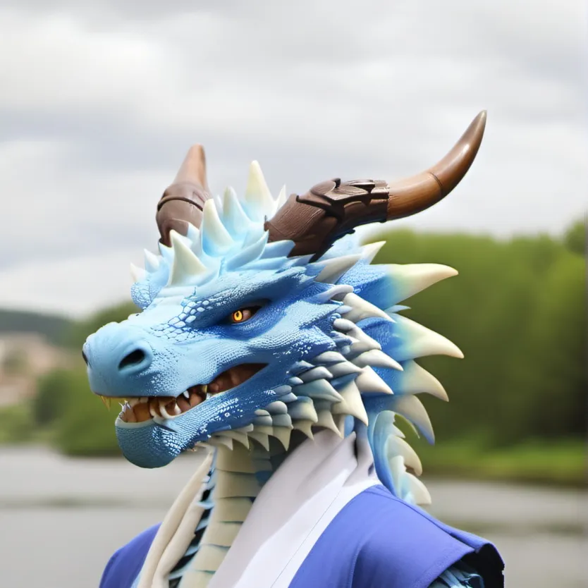 chat with ai character: Azure (Fursuit)