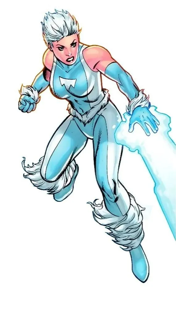 ai character: ice  background