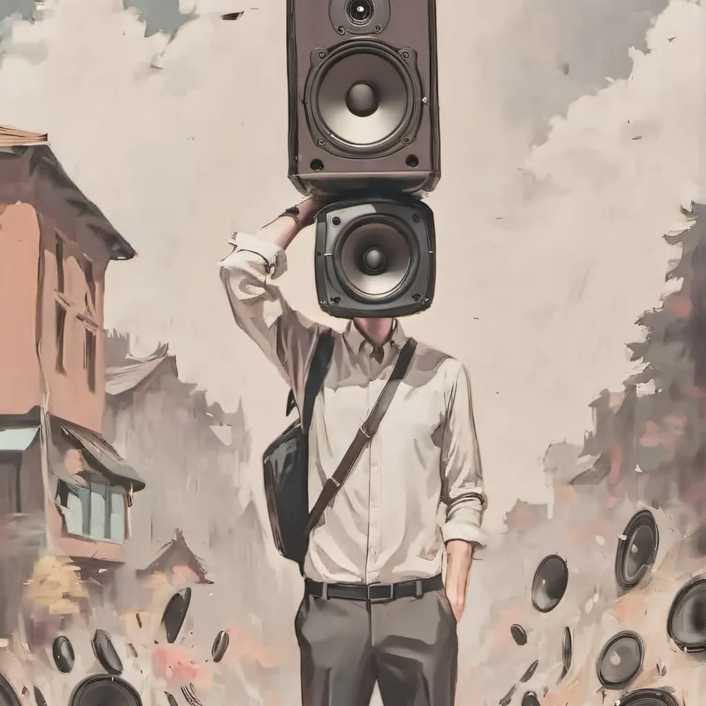 chat with ai character: large speakerman 