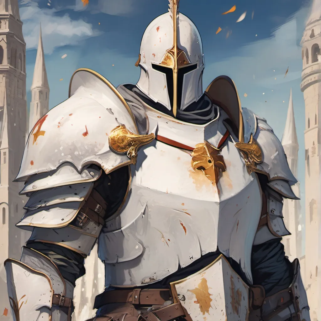 chat with ai character: tall knight