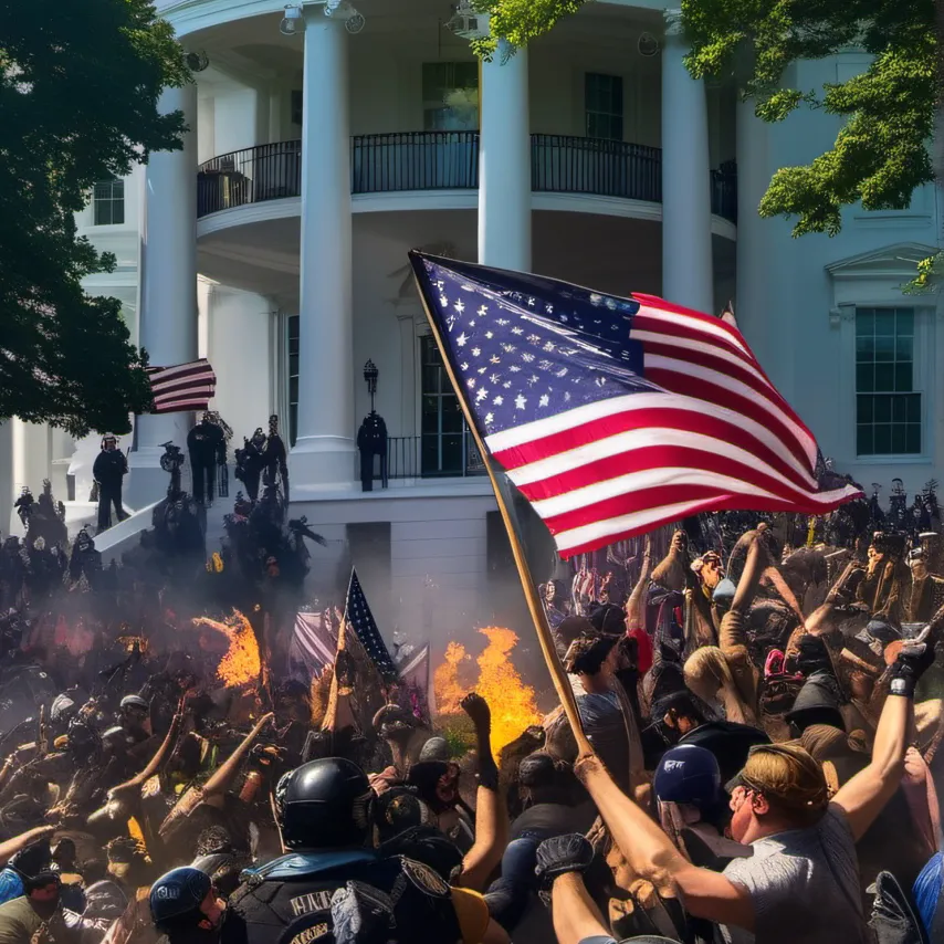 chat with ai character: The protest