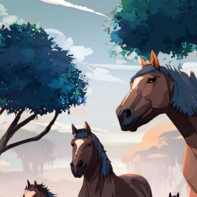 chat with ai character: horse herd