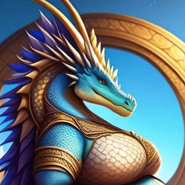 chat with ai character: blue dragoness 