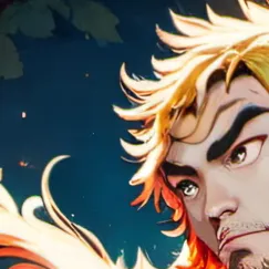 chat with ai character: Shirtless kyojuro