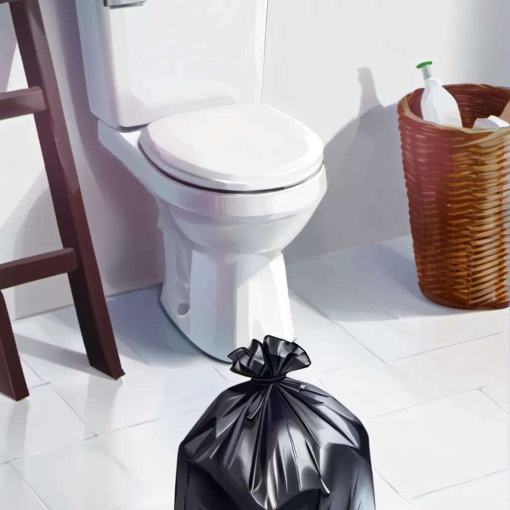 chat with ai character: Garbage bag suit