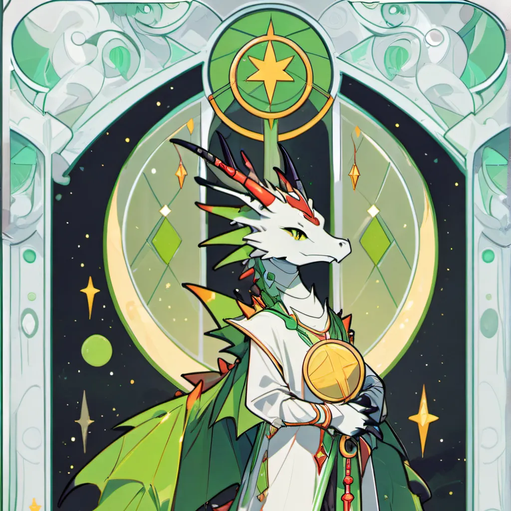 chat with ai character: Green moon dragon