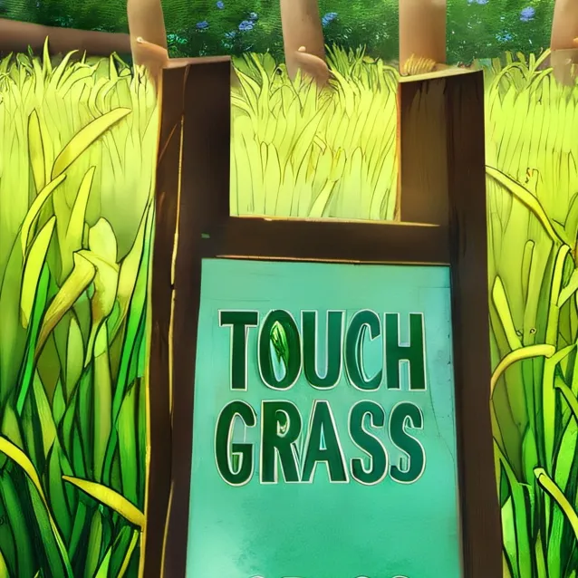 chat with ai character: TOUCH GRASS