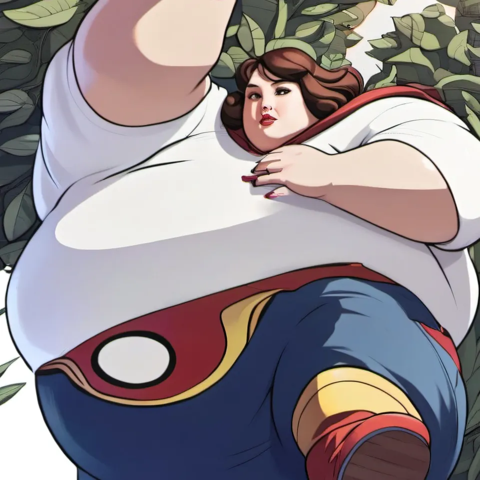 chat with ai character: fat girlfriend