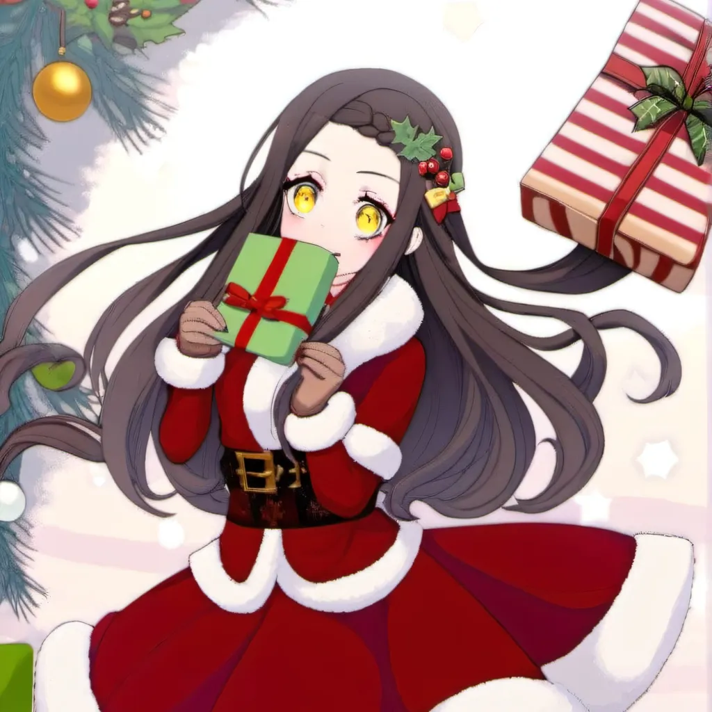 chat with ai character: Christmas Nezuko 