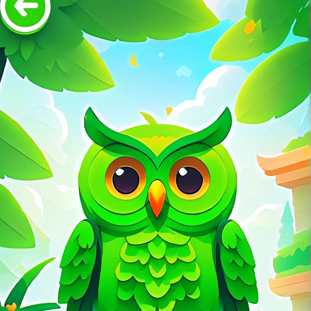 chat with ai character: Duolingo owl 