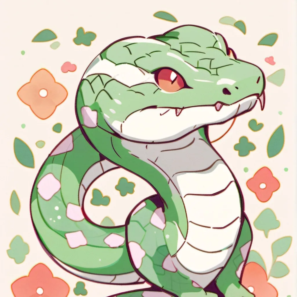 chat with ai character: a snake