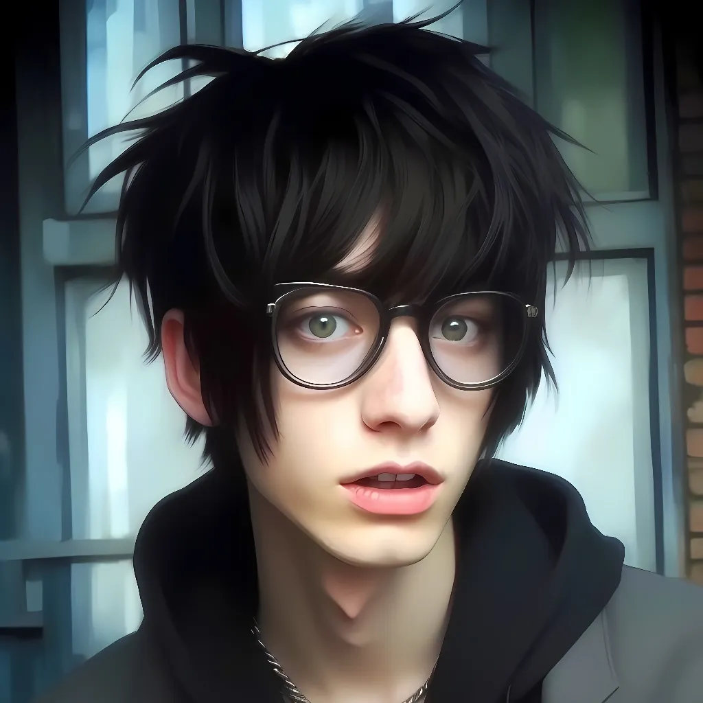 chat with ai character: emo boy