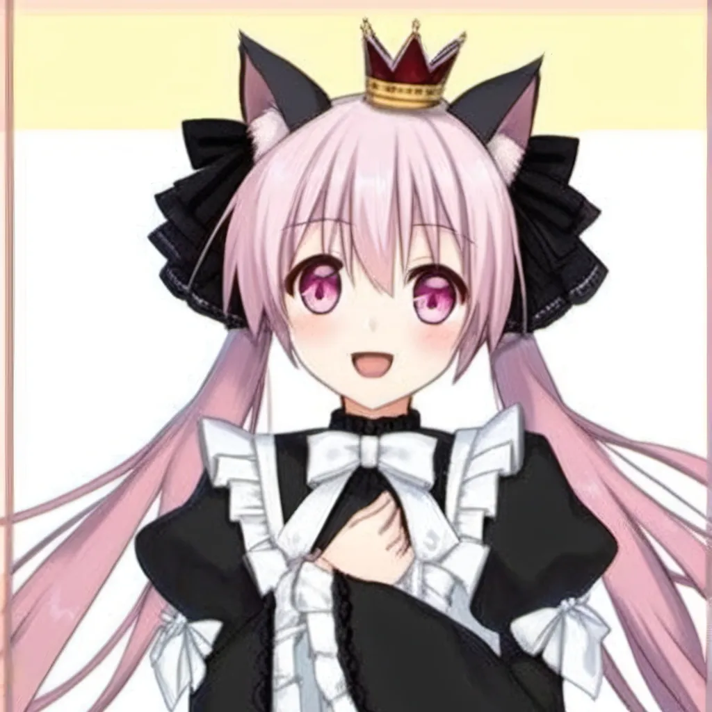 chat with ai character: Black cat Princess
