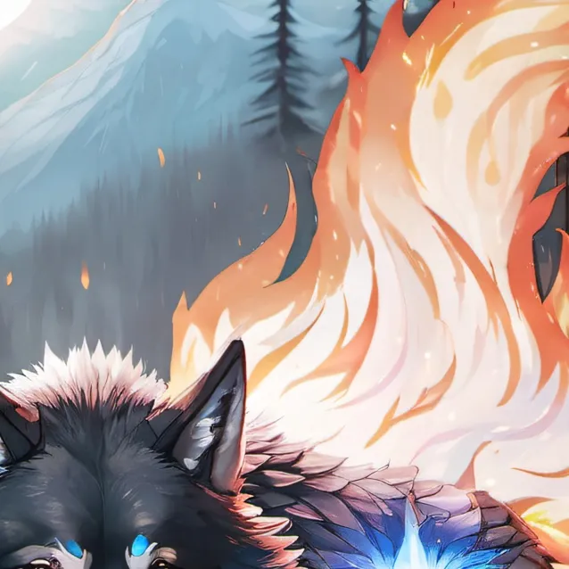 chat with ai character: Fire and light