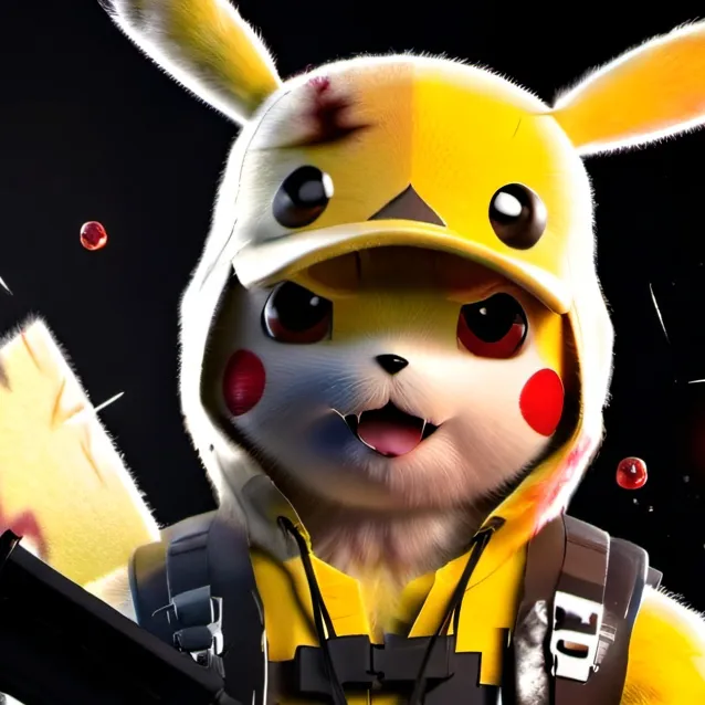 chat with ai character: Pikachu gun rodent
