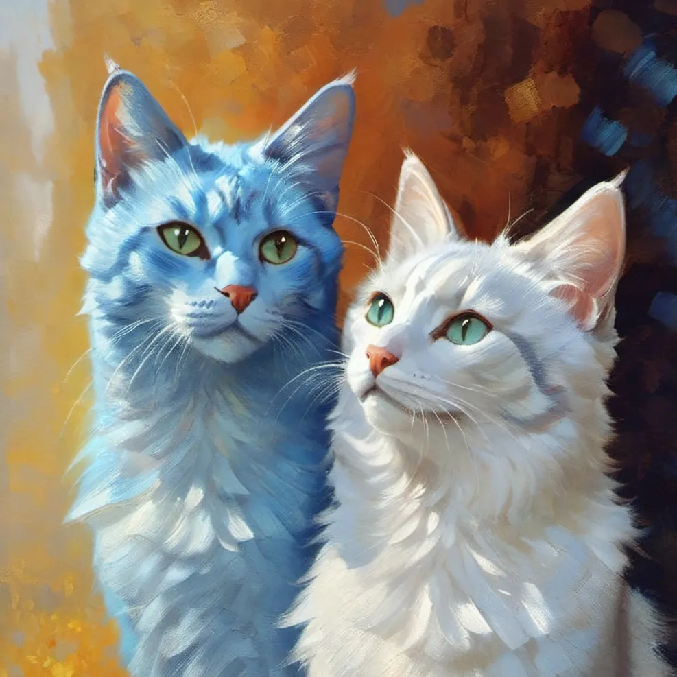 chat with ai character: Snowfur X Bluefur