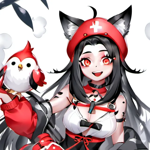 chat with ai character: 💜❤️🤍