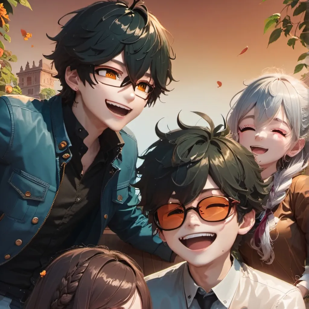 chat with ai character: Friend group