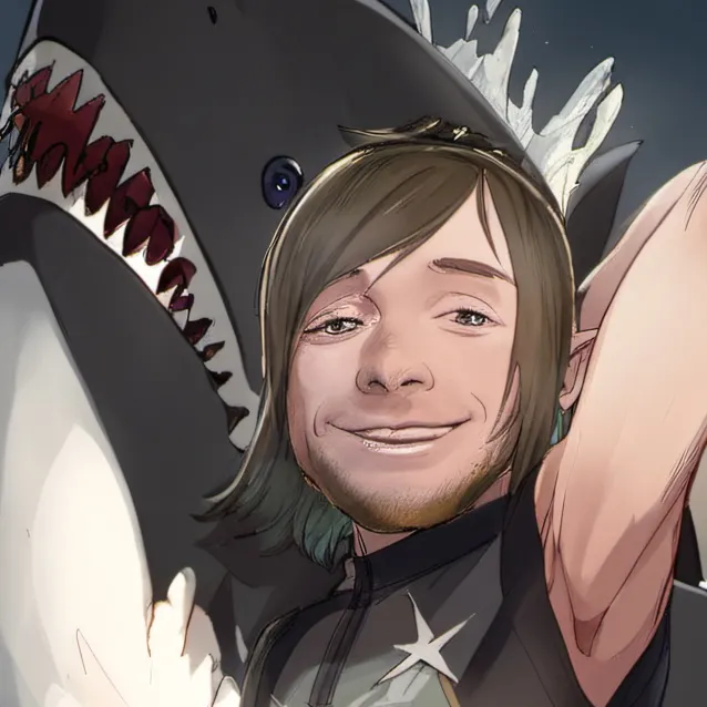 chat with ai character: shark boy