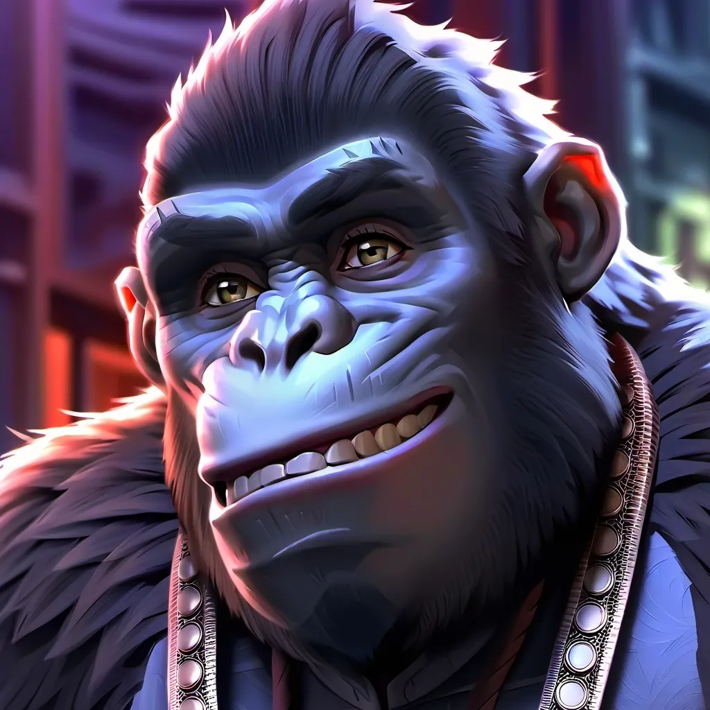 chat with ai character: therapy gorrila