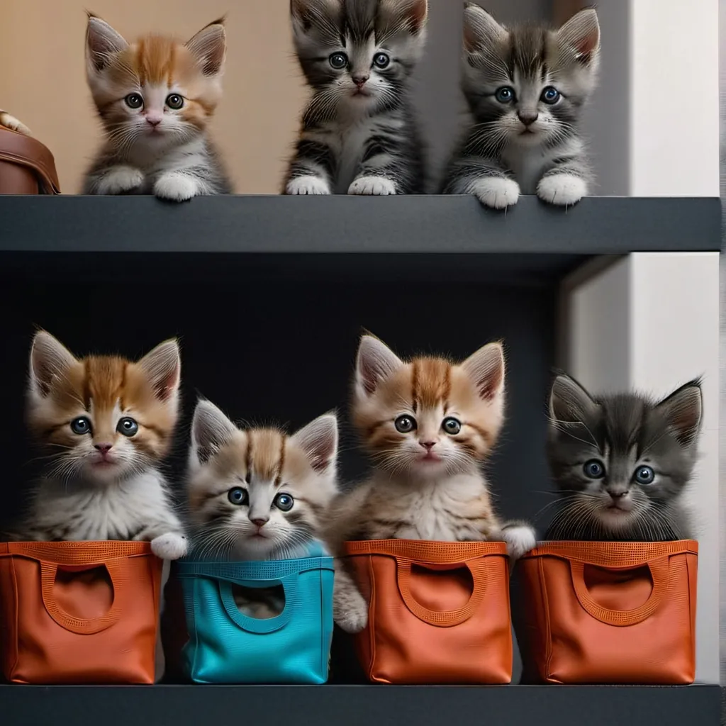 chat with ai character: Kittens Shopping