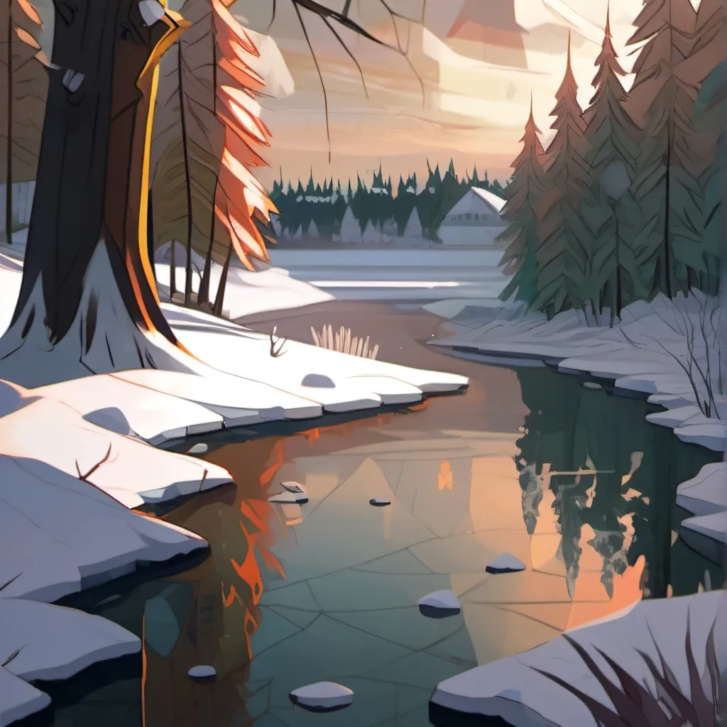 chat with ai character: TADC snow day