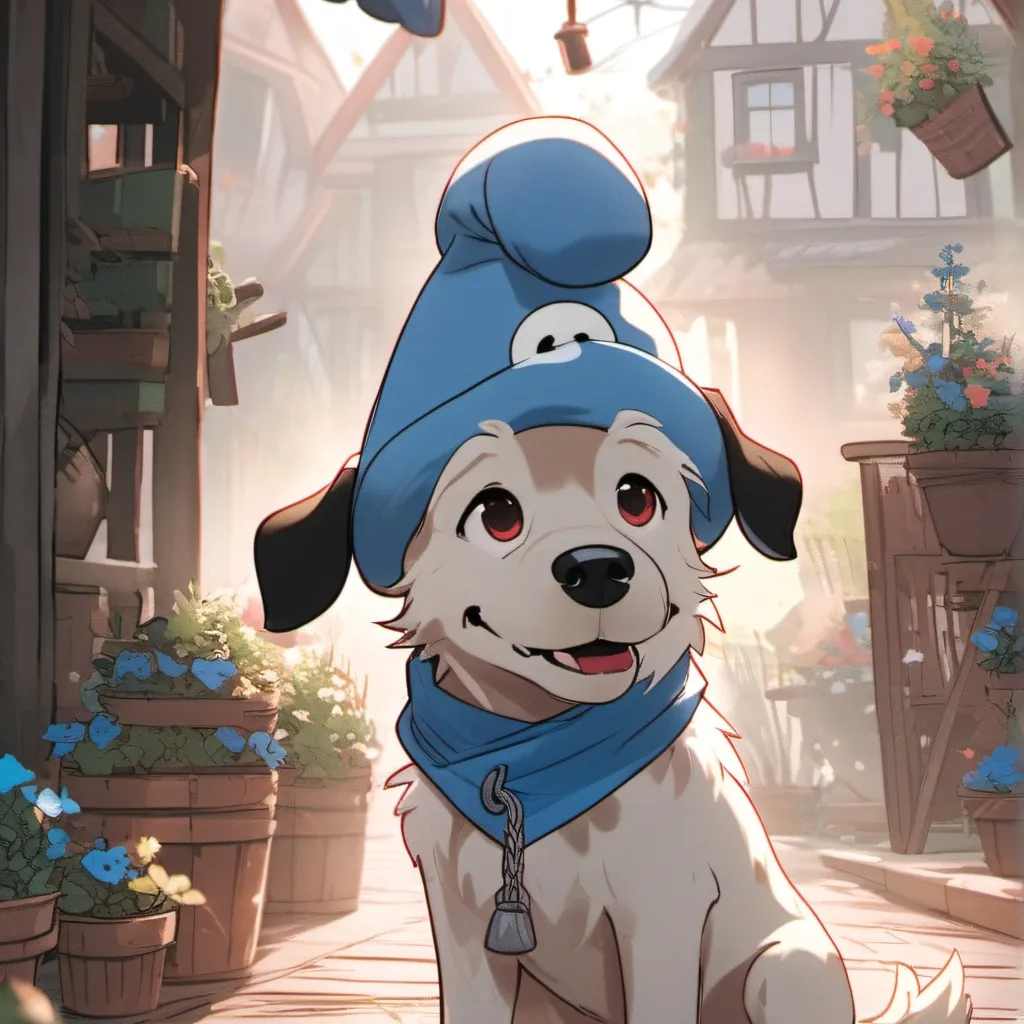 chat with ai character: Smurf dog