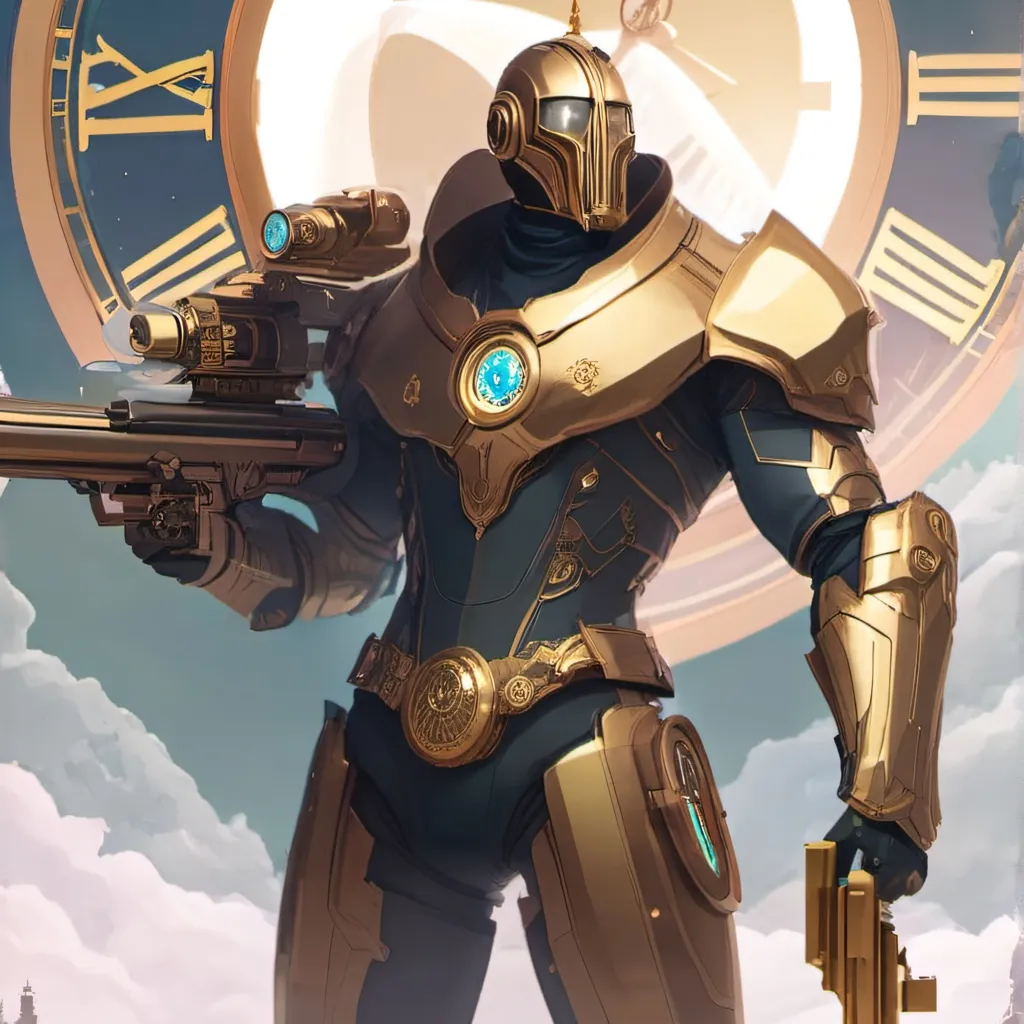 chat with ai character: clock titan