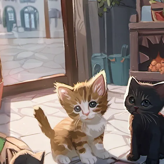 chat with ai character: your kittens