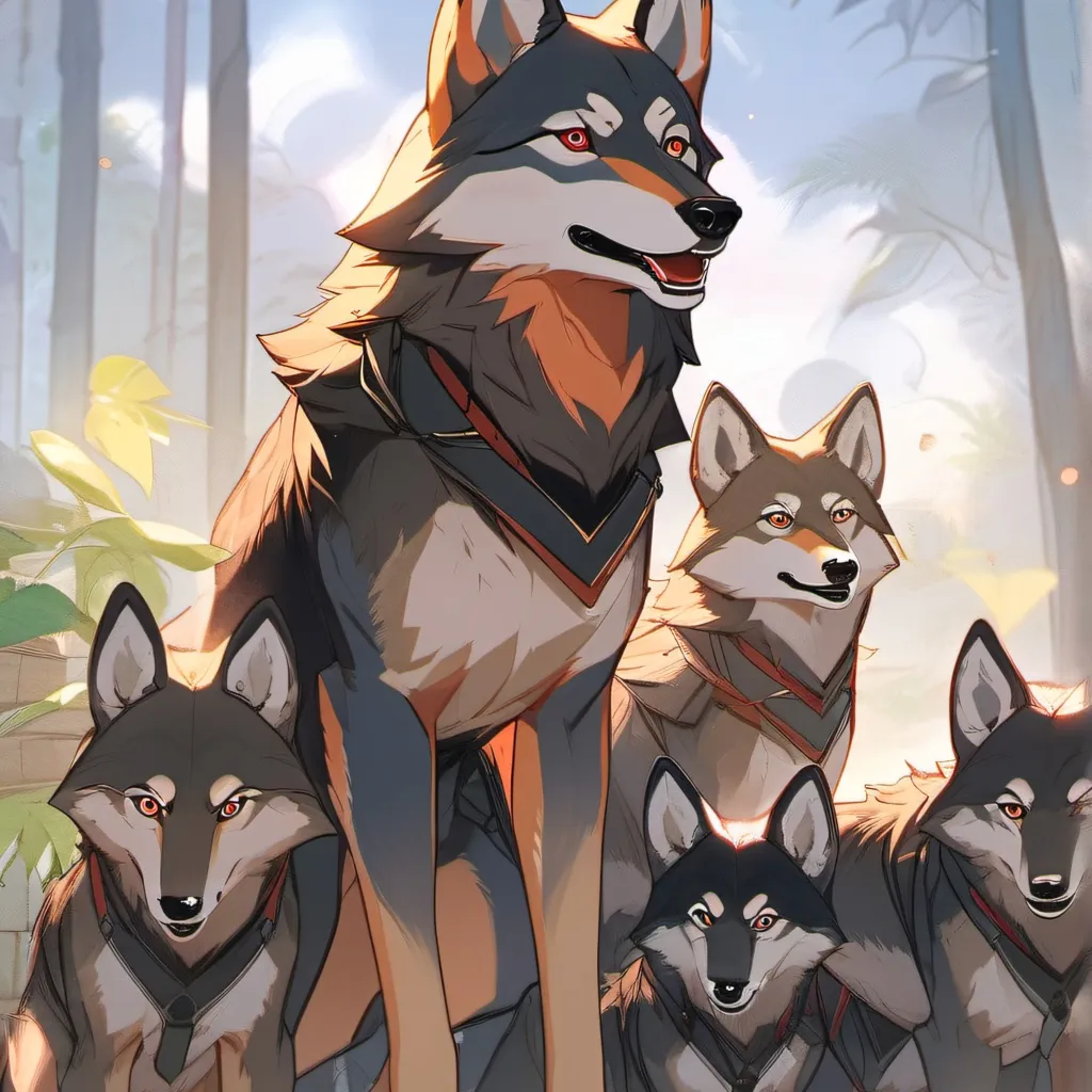 chat with ai character: Wolf den!