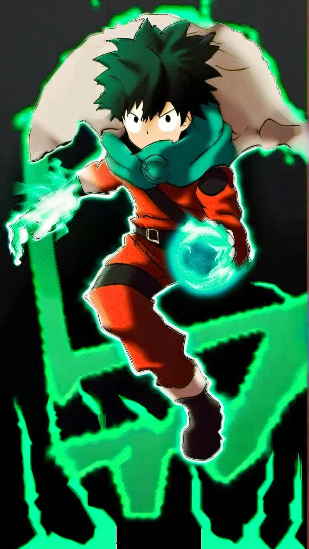 ai character: mha in a hot room background