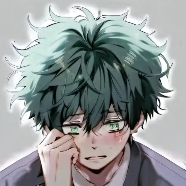 chat with ai character: deku depressed
