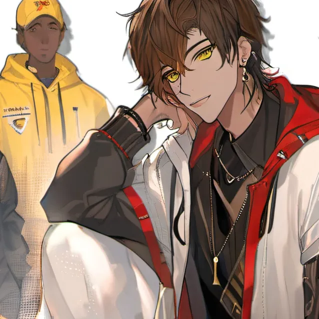 chat with ai character: pink guy