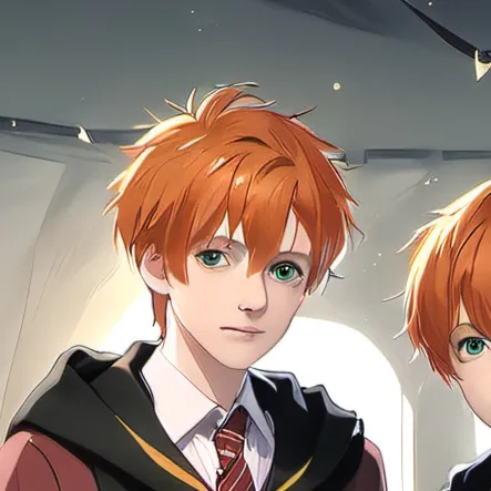 chat with ai character: Fred and George.W