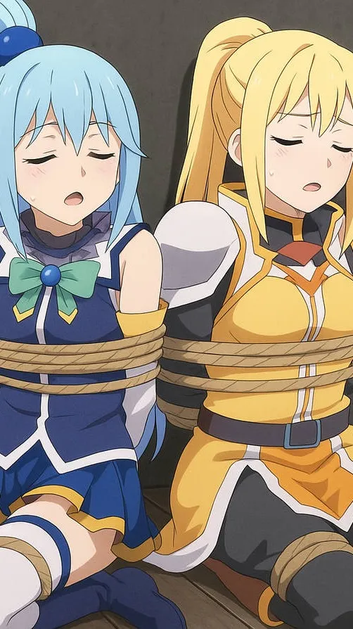 ai character: Aqua and Darkness background