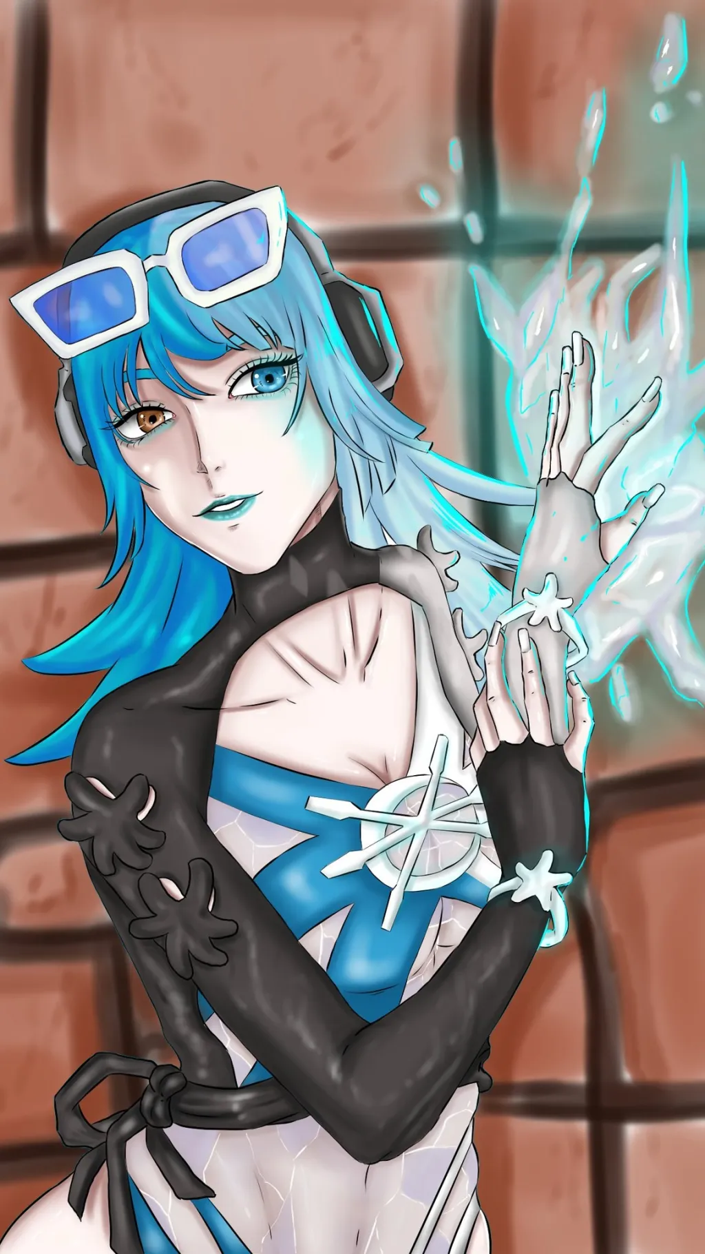 ai character: Luna Snow background