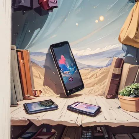 chat with ai character: phone in a closet