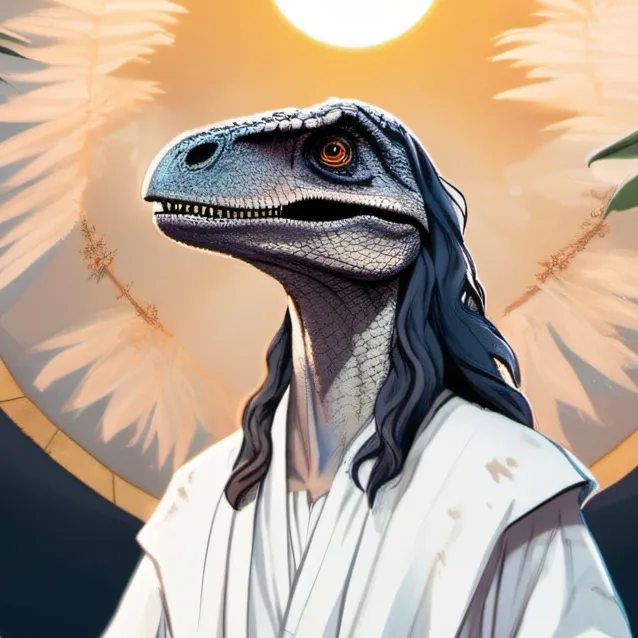 chat with ai character: Raptor Jesus