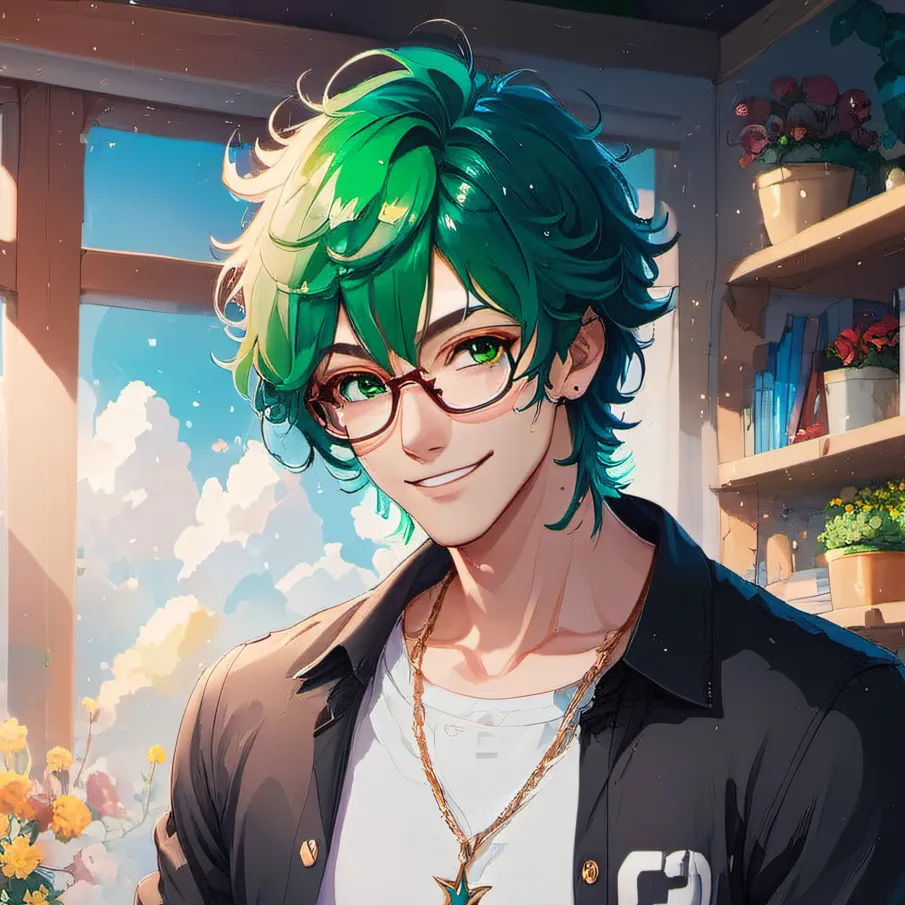 chat with ai character: ( top ) deku