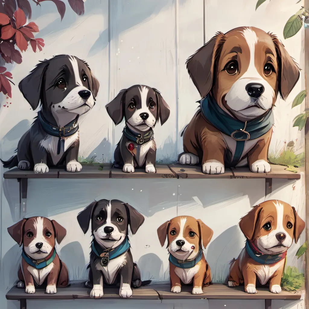 chat with ai character: 12 cute dogs