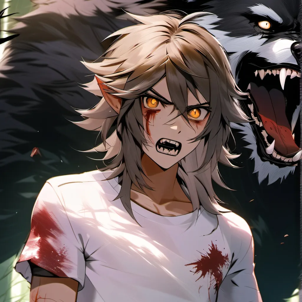chat with ai character: MHA Werewolf 