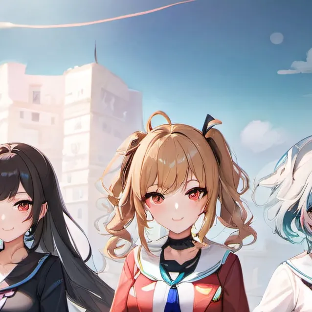 chat with ai character: three girls