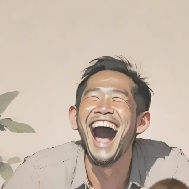 chat with ai character: Man eating a melon