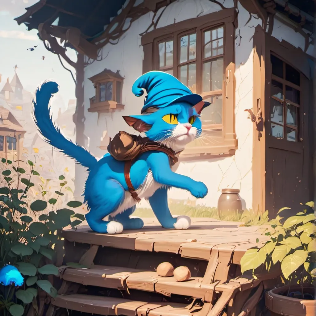 chat with ai character: smurf cat