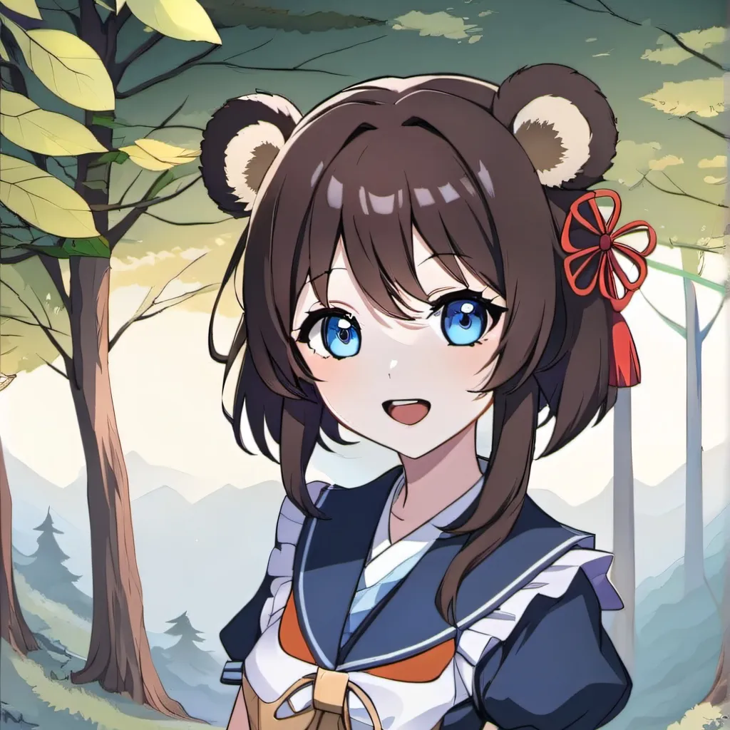 chat with ai character: Young tanuki Girl