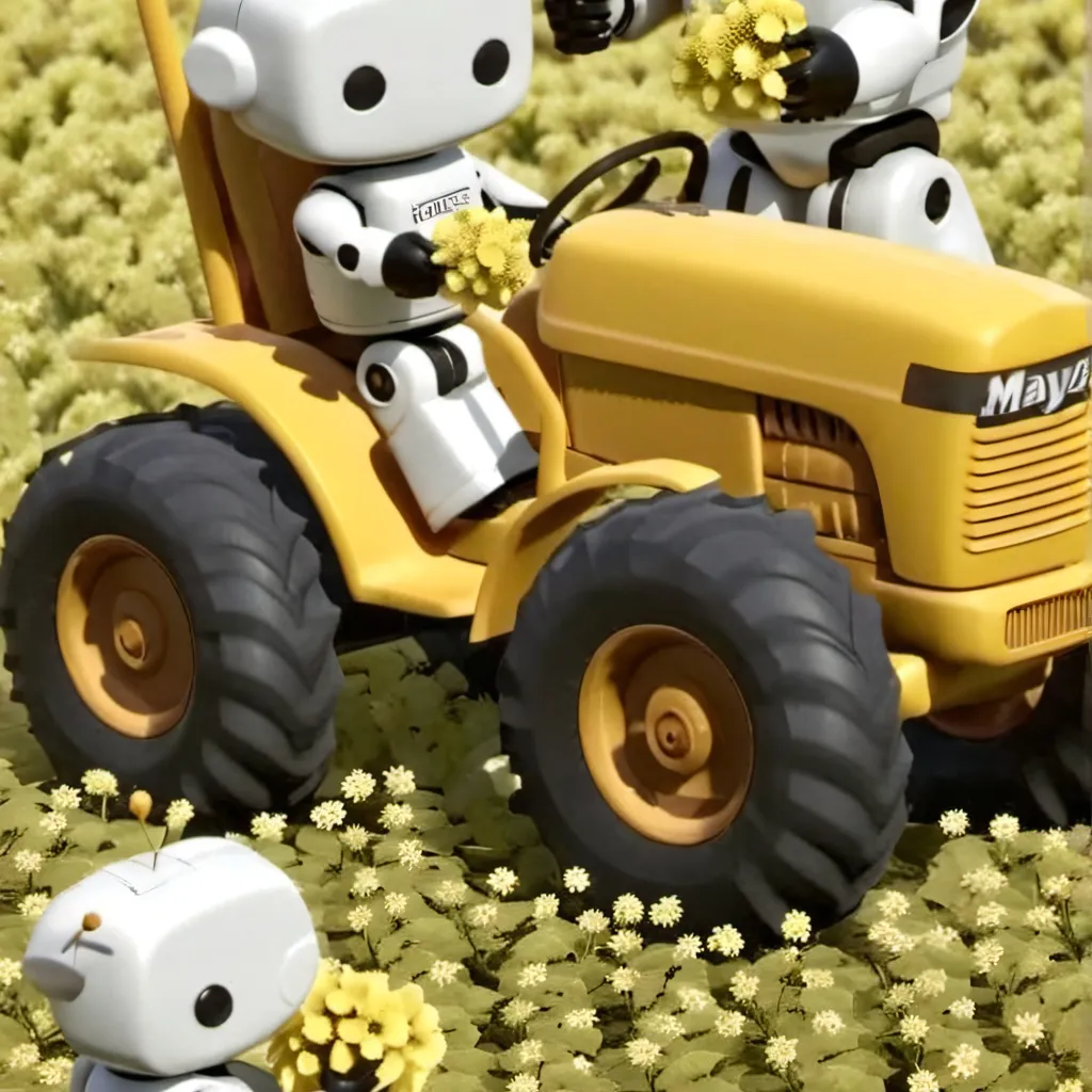 chat with ai character: Cute Robot Family