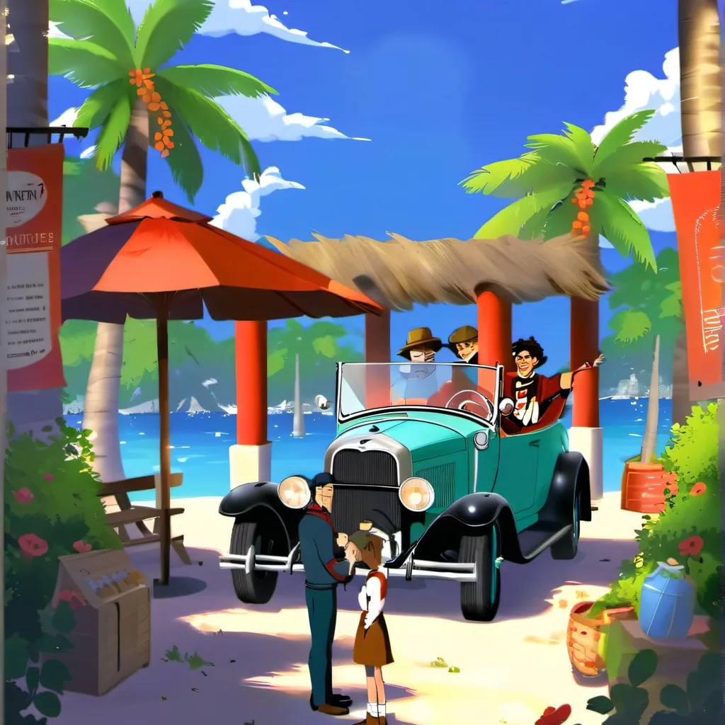 chat with ai character: HH beach day
