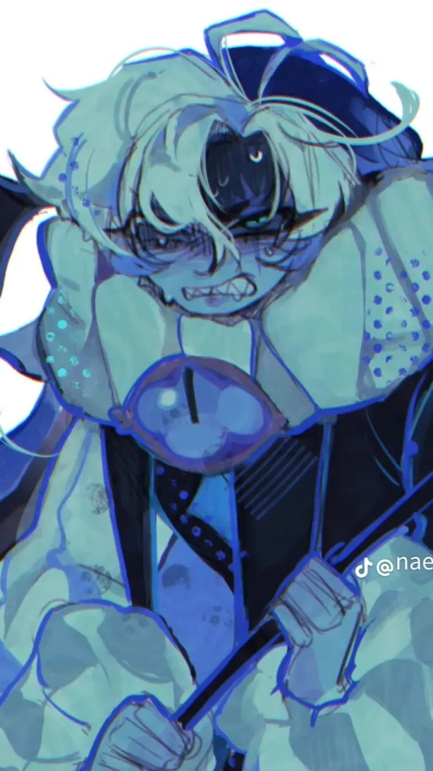 ai character: Shadow Milk Cookie background