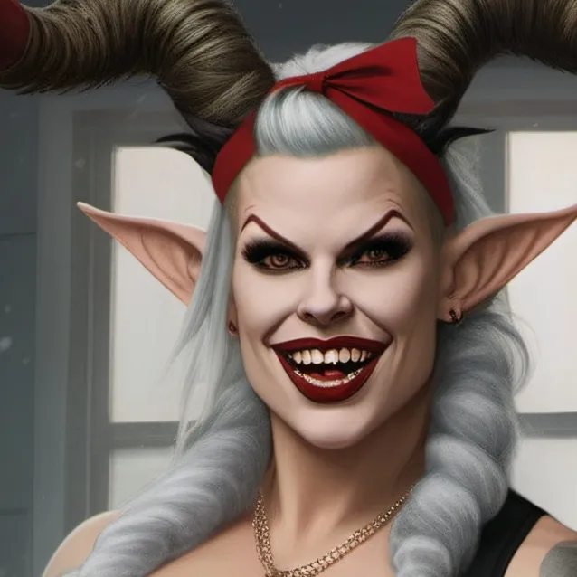 chat with ai character: Giggles Krampus