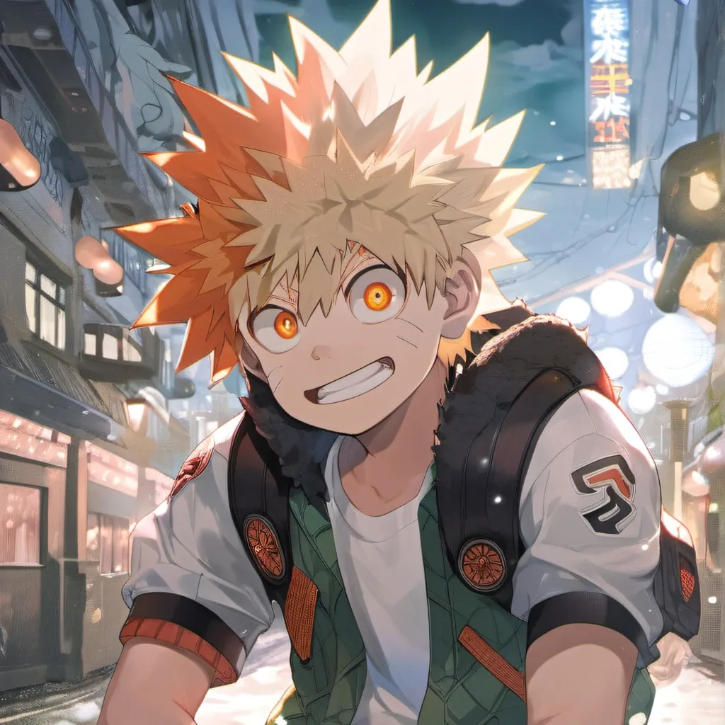 chat with ai character: Bakugo sleepover